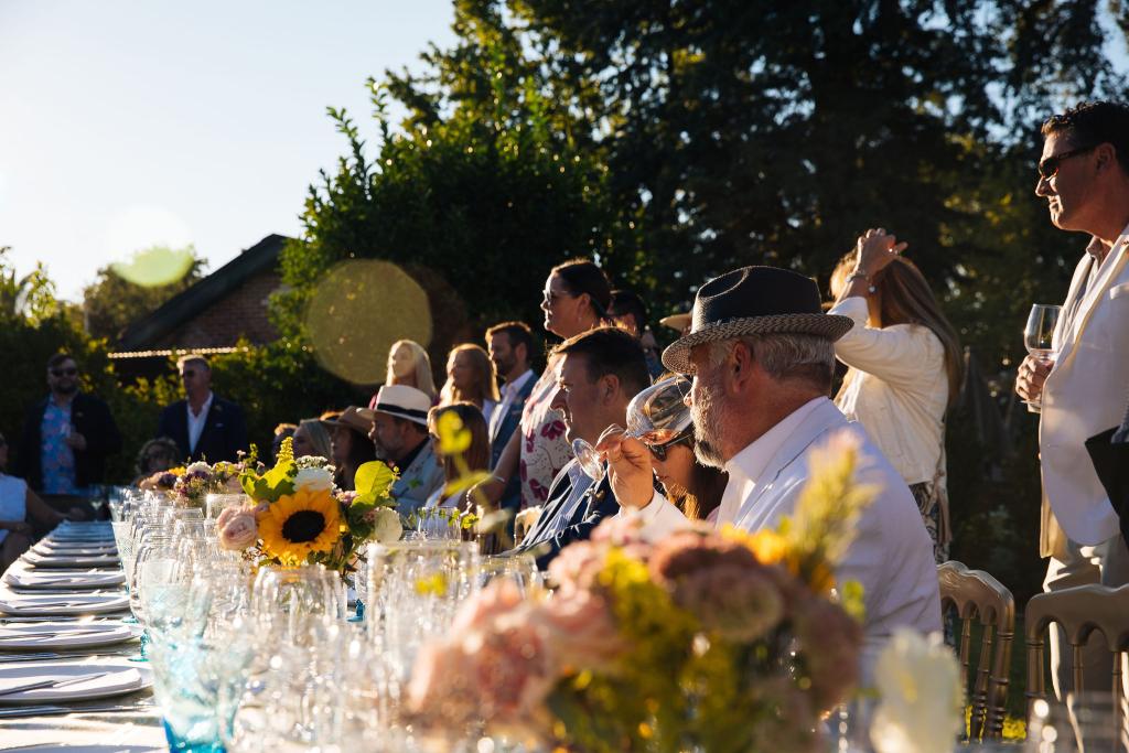 Guests Attending an Outdoor Event at Elizabeth Spencer in Rutherford