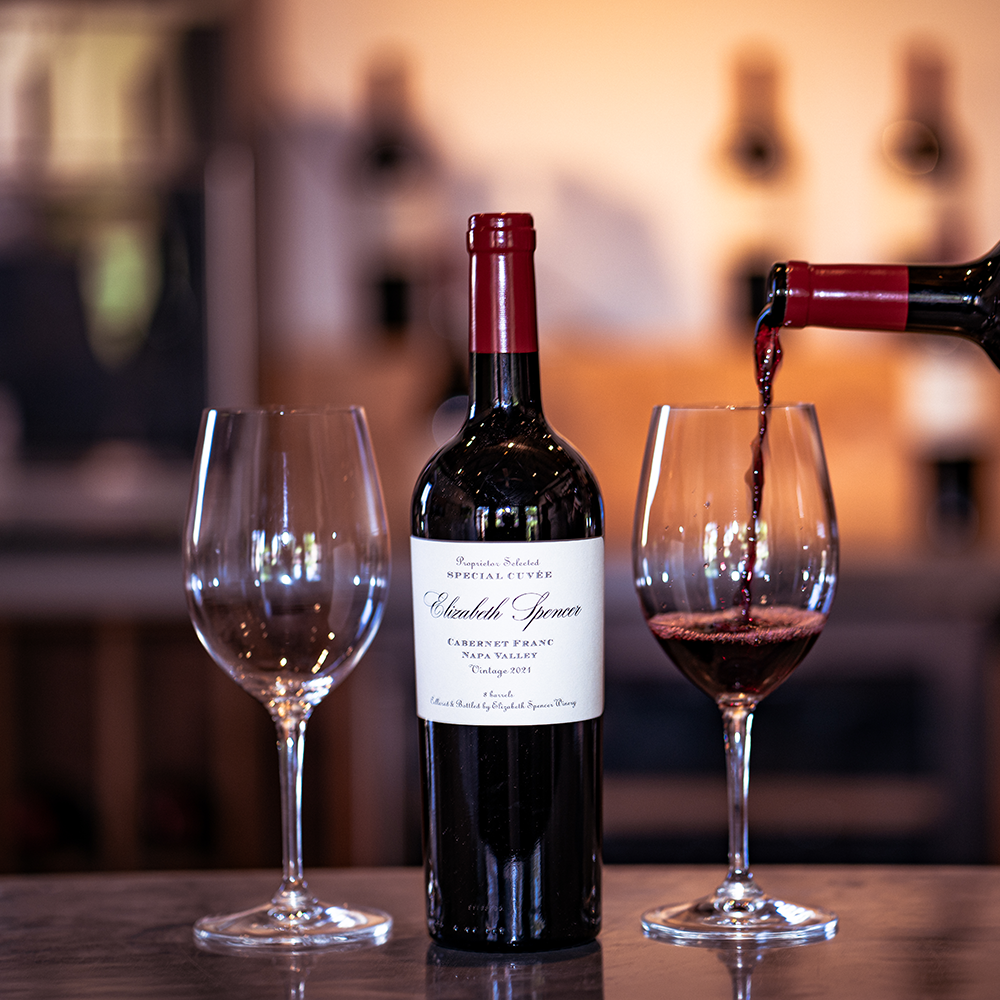Elizabeth Spencer Red Wine in the Tasting Room