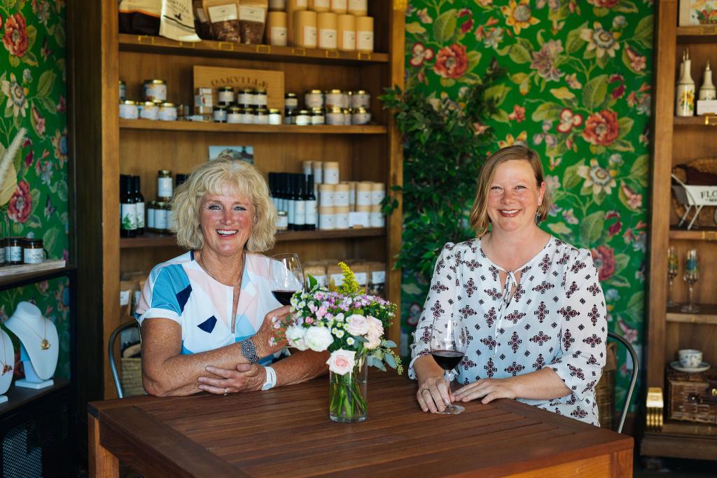 Winemakers Heidi Barrett, Sarah V at Elizabeth Spencer in Rutherford