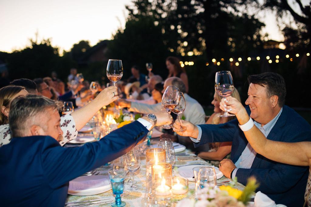 Guests Attending an Outdoor Event at Elizabeth Spencer in Rutherford